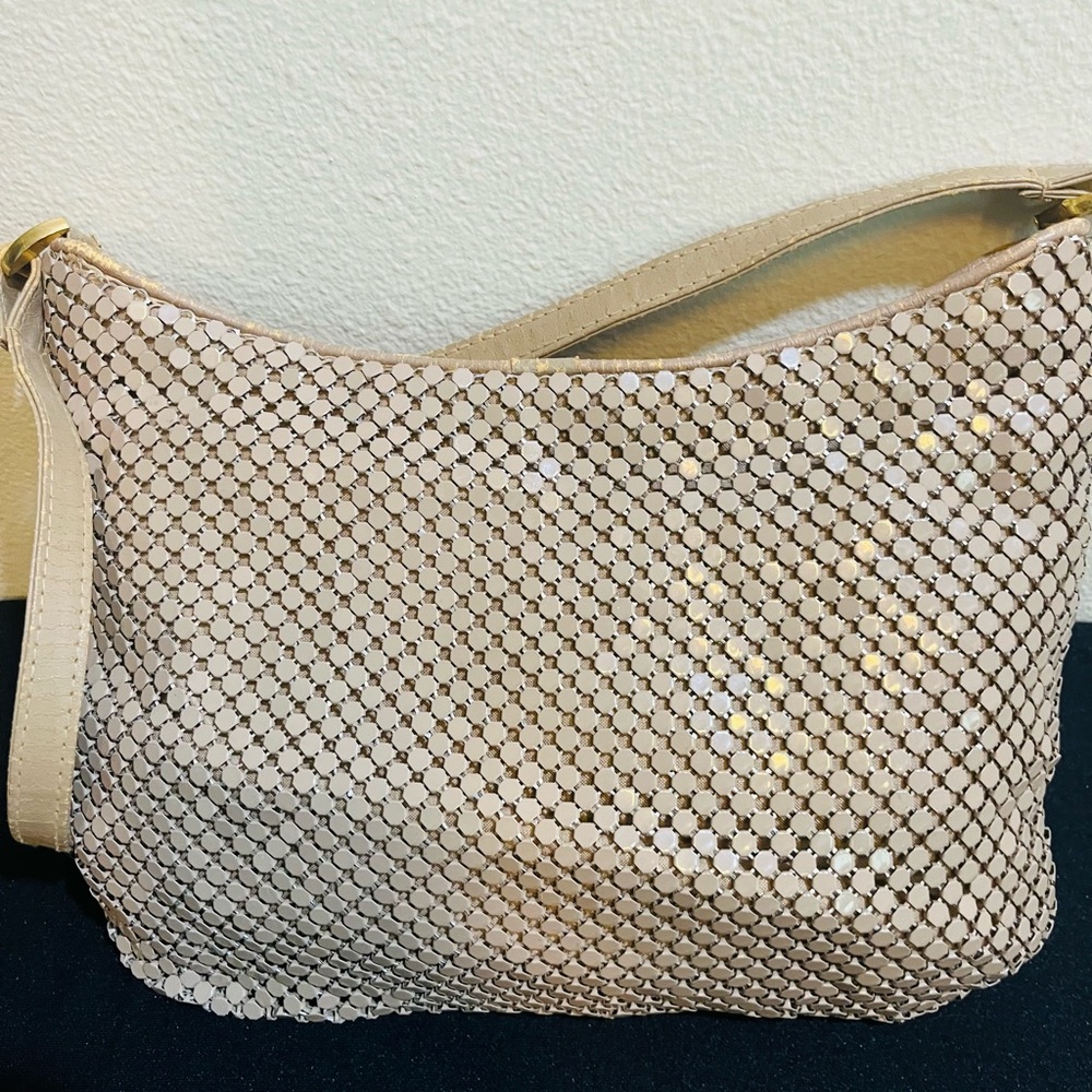 BUNDLE Whiting & Davis Red Bag & Taupe Bag both are metal mesh versatile bags - Picture 11 of 14